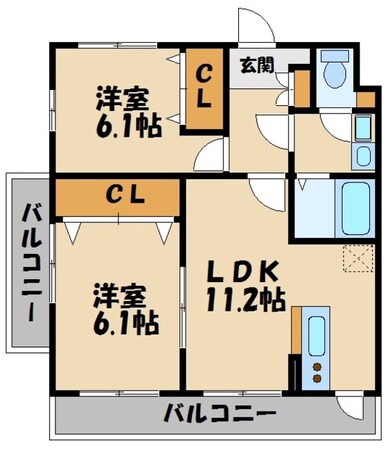 フォレスト南町の物件間取画像